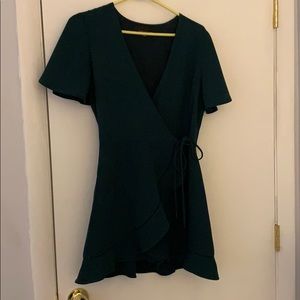 Wrap tie short romper